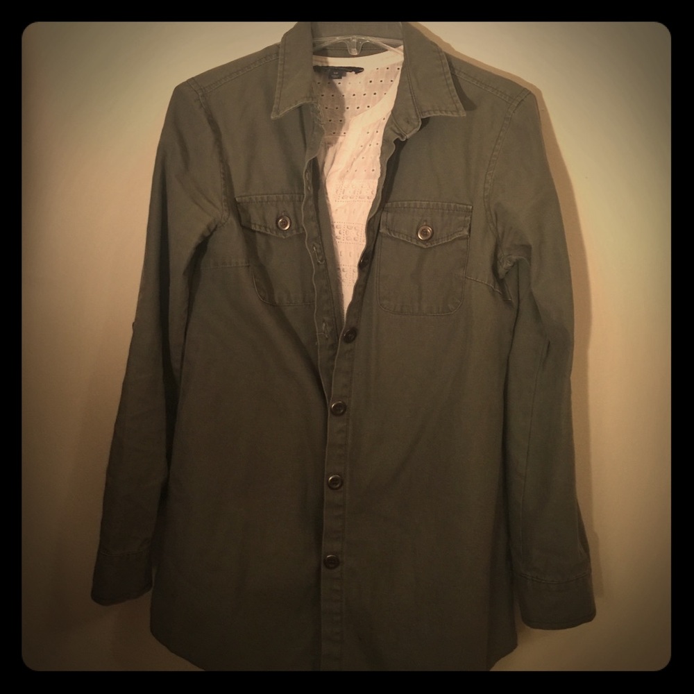 Military style coat jacket